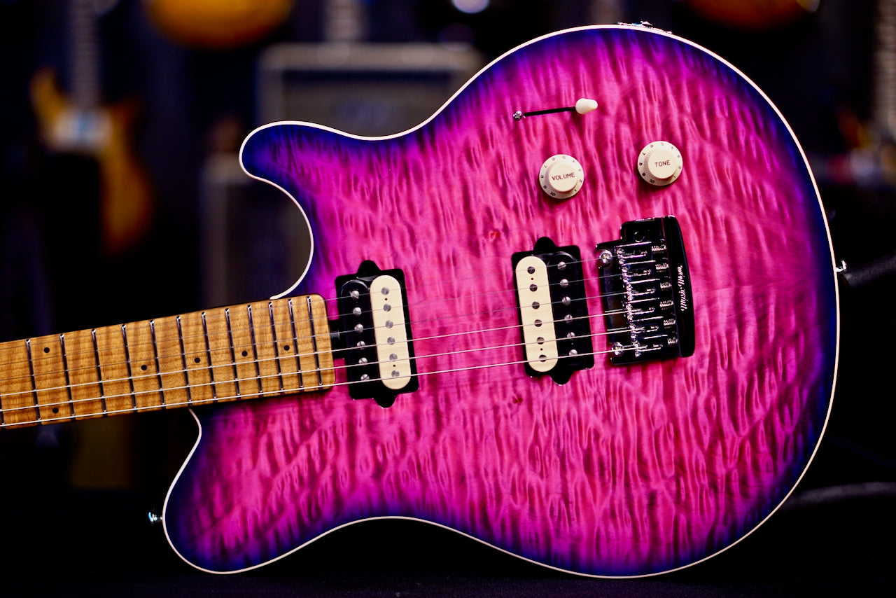Ernie Ball Music Man Axis Electric Guitar - Olallieberry Quilt H10739