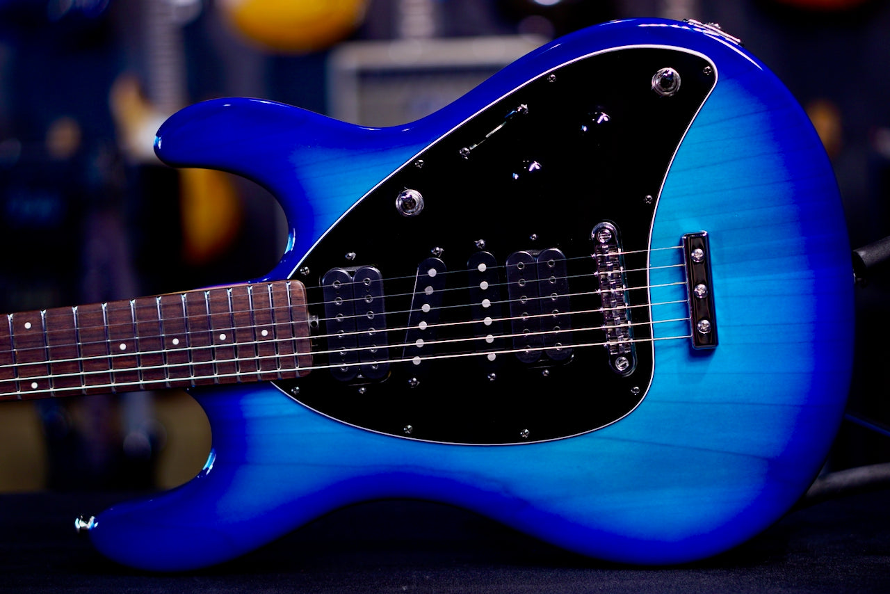 Ernie Ball Music Man Steve Morse Blue Burst H04823