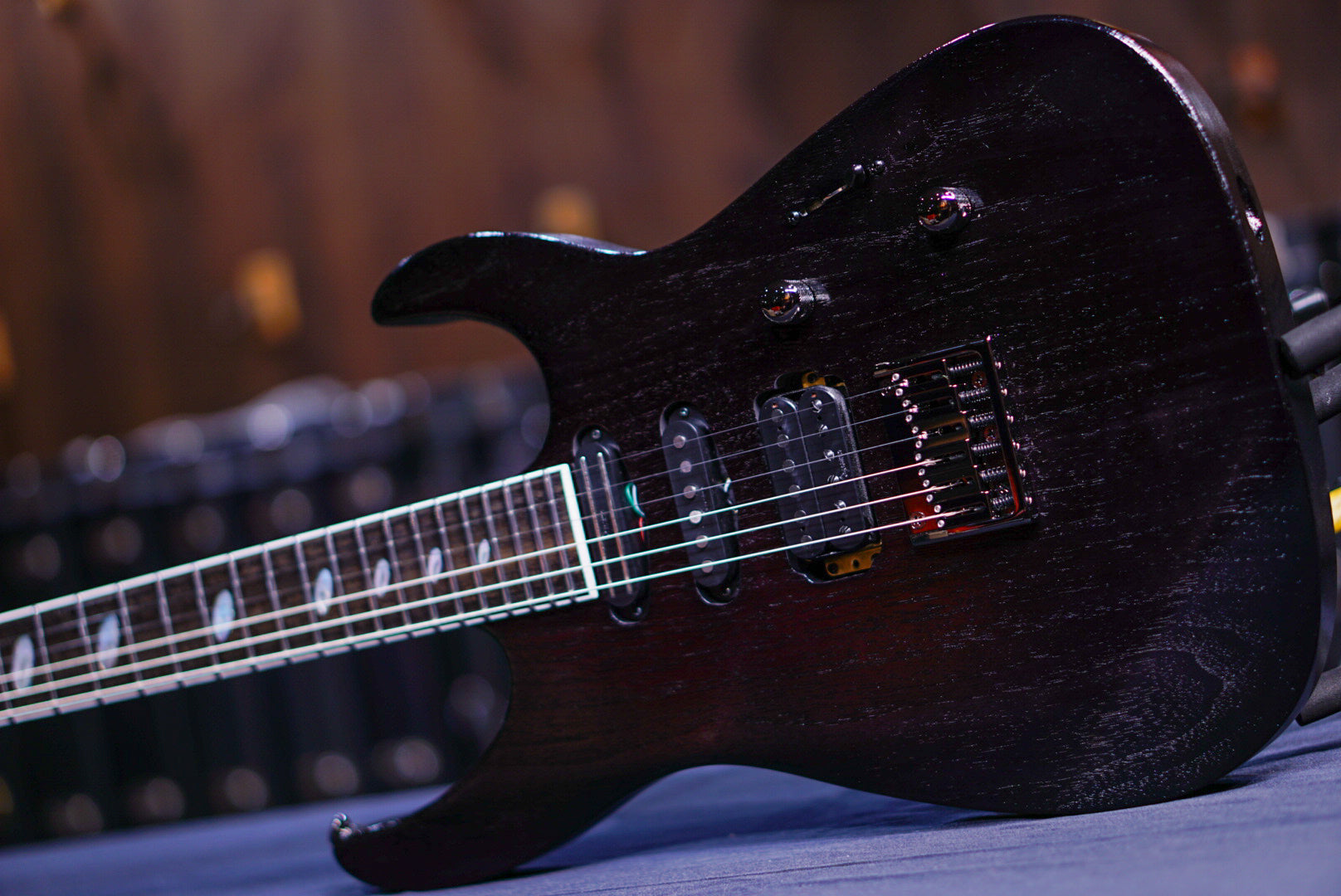 Caparison Dellinger WB-FX EF Transparent Charcoal Black 3370152 - HIENDGUITAR   Caparison Guitars