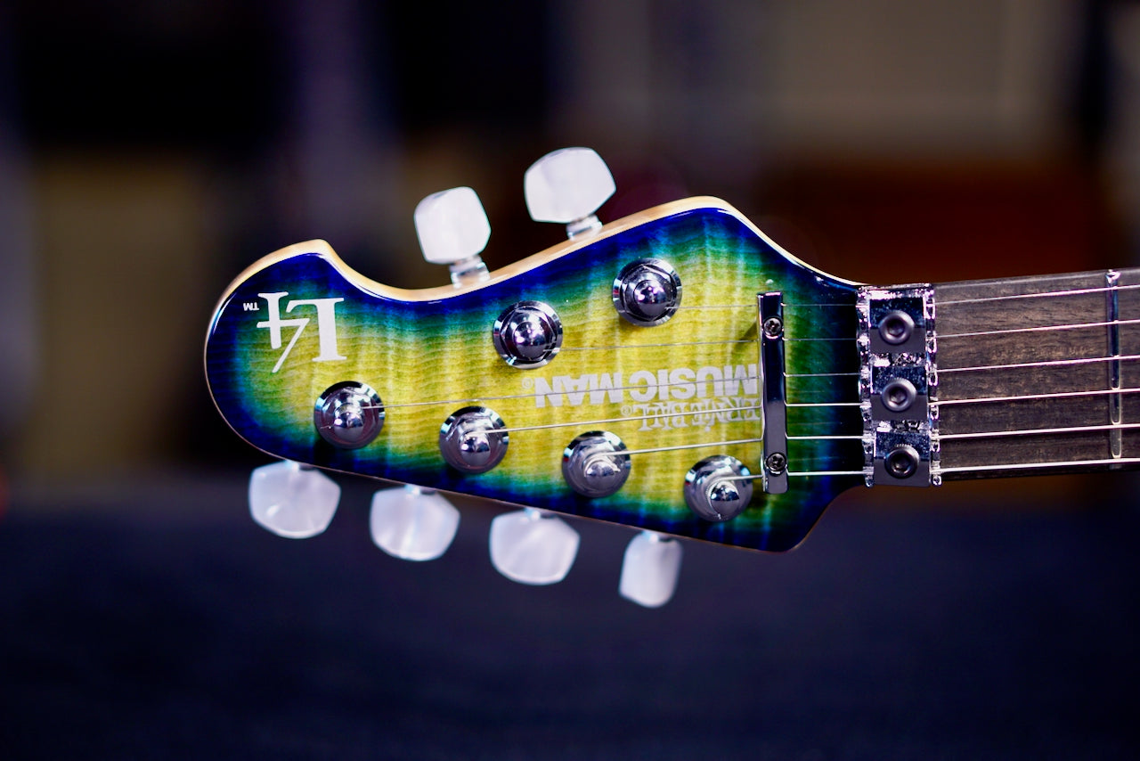 Ernie Ball Music Man Luke 4 HSS Green Tide D01309