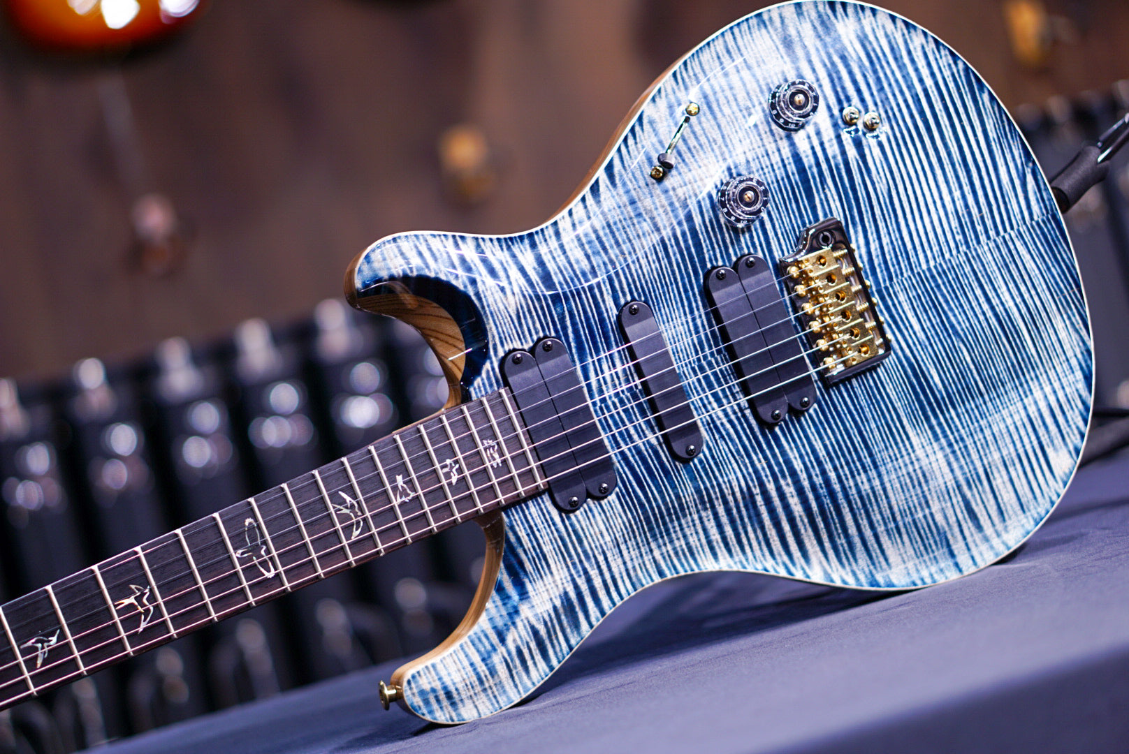 PRS 509 wood library w rosewood neck faded whale blue 10 Top 0374818