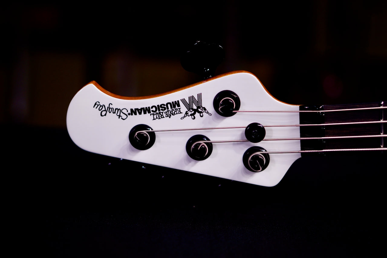Ernie Ball Music Man Tim Commerford StingRay Bass Fight Night White, Passive B060048