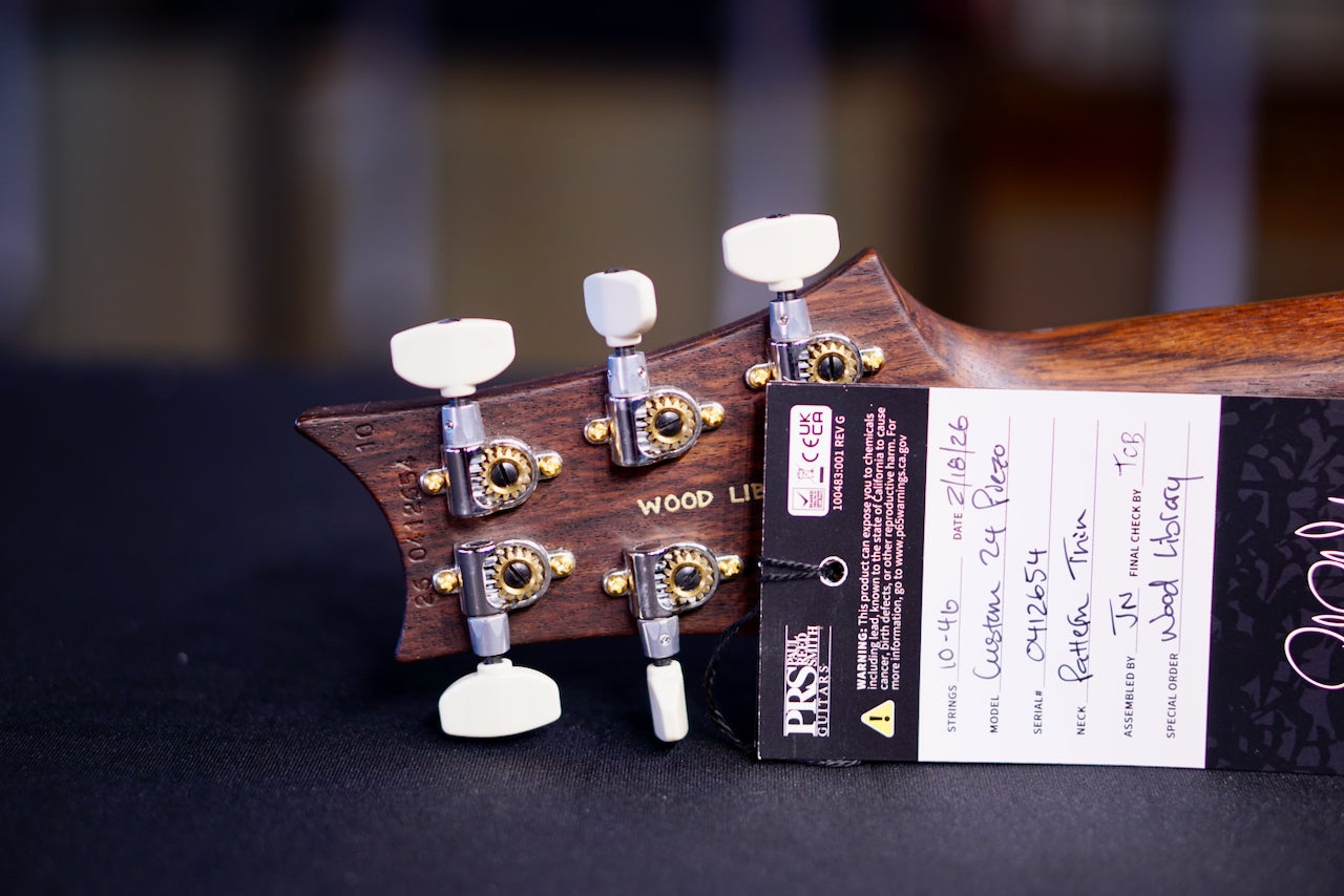 PRS Custom 24 Piezo Wood Library Rosewood Neck Custom Color 0412654