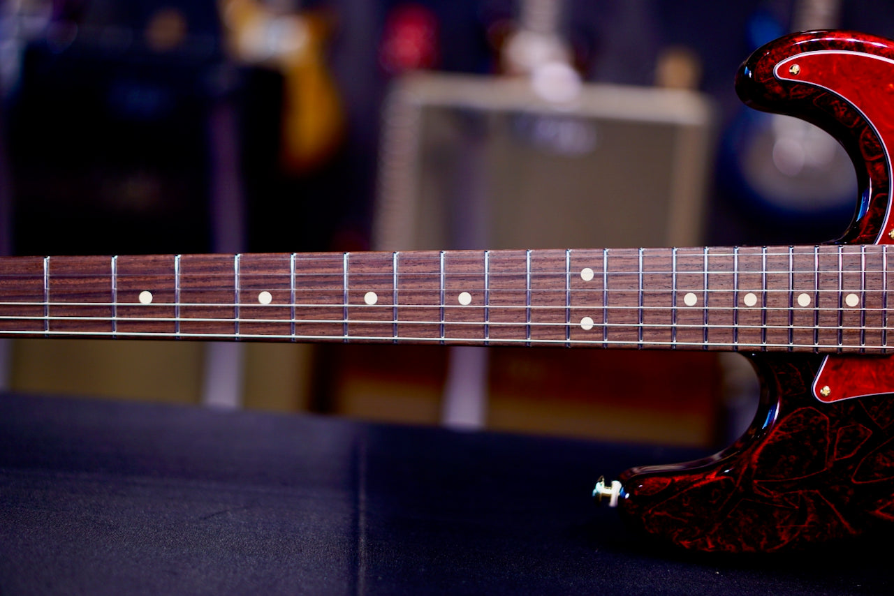 Suhr Classic S Custom Red Web Rosewood Neck & Gold Package 85907