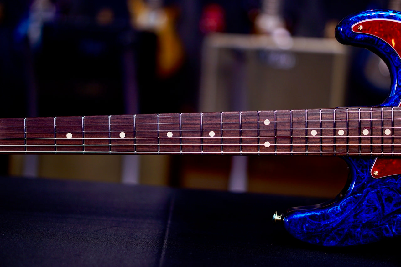 Suhr Classic S Custom Blue Web Rosewood Neck & Gold Package 85908