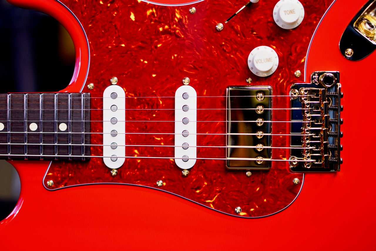 Suhr Classic S Custom Porsche Red Rosewood Neck & Gold Package 85905