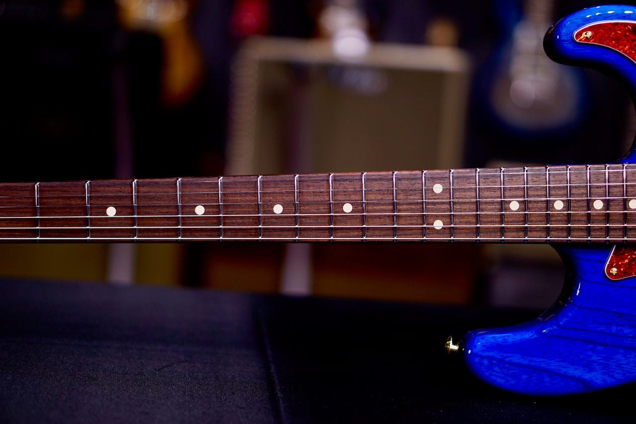 Suhr Classic S Custom Trans Blue Rosewood Neck & Gold Package 85999