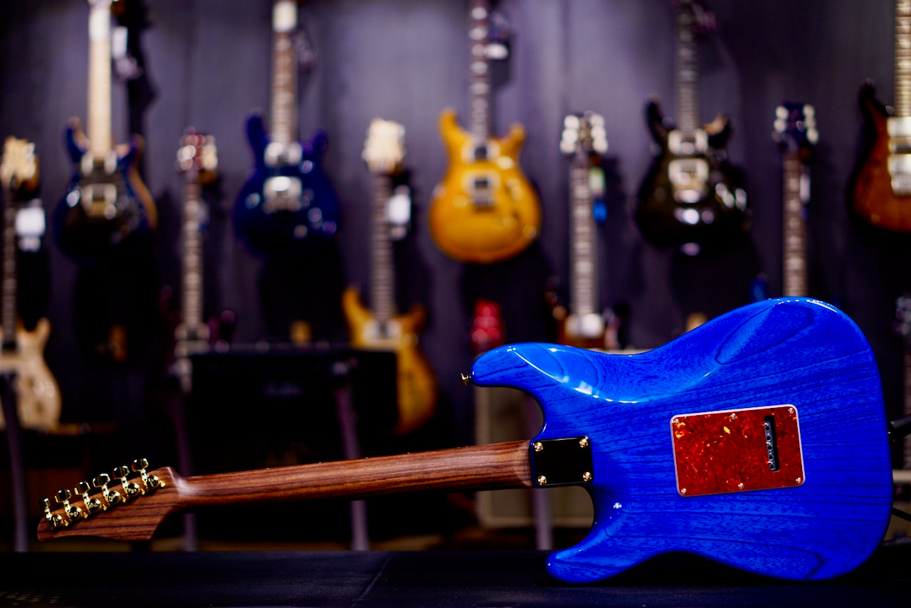 Suhr Classic S Custom Trans Blue Rosewood Neck & Gold Package 85999