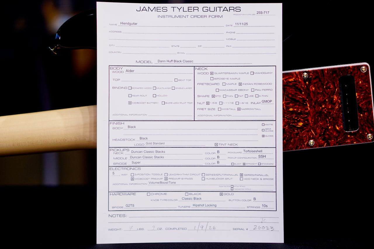 James Tyler Dann Huff Black Classic – 26023