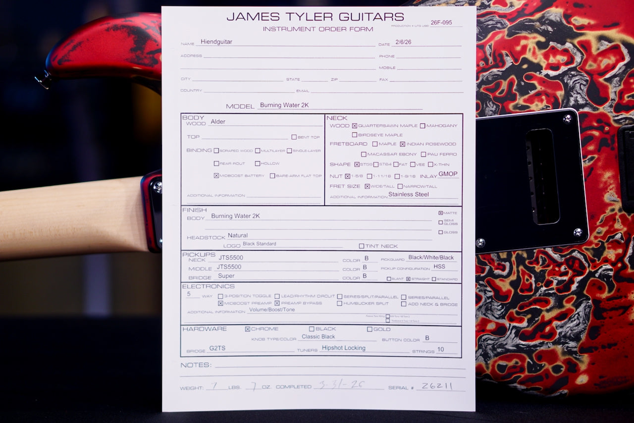 James Tyler Studio Elite Burning Water 2K 26211