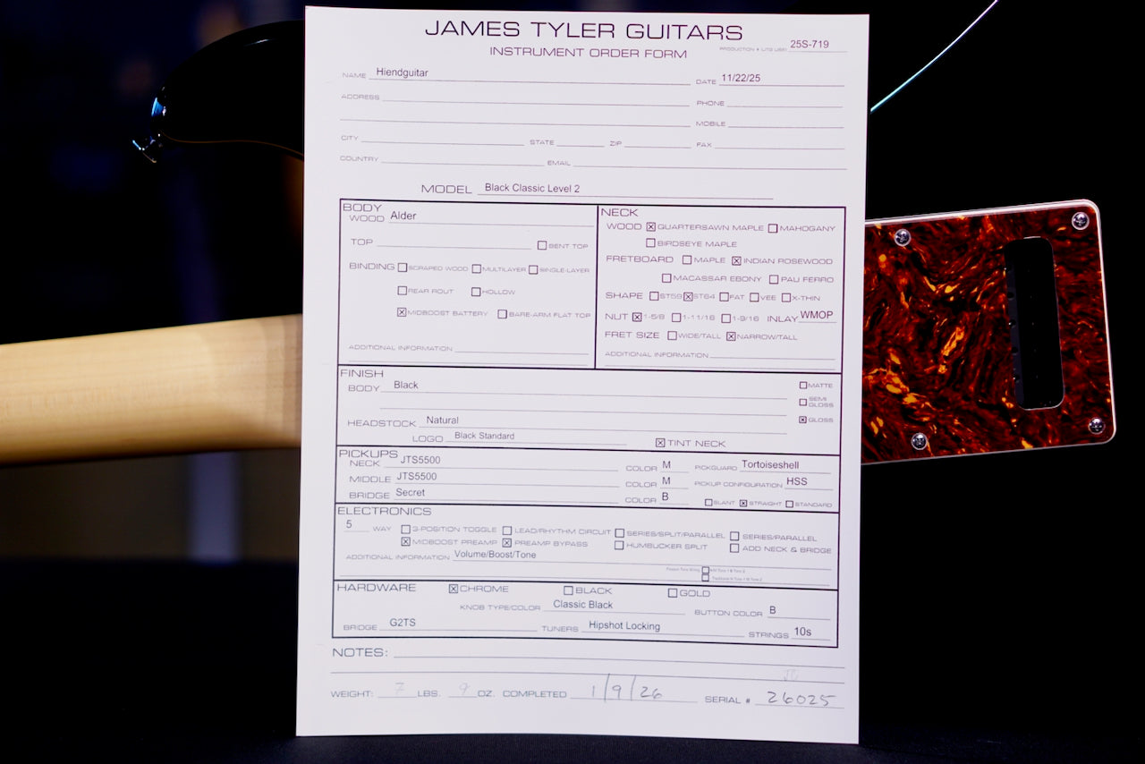 James Tyler Black Classic Level 2   26025