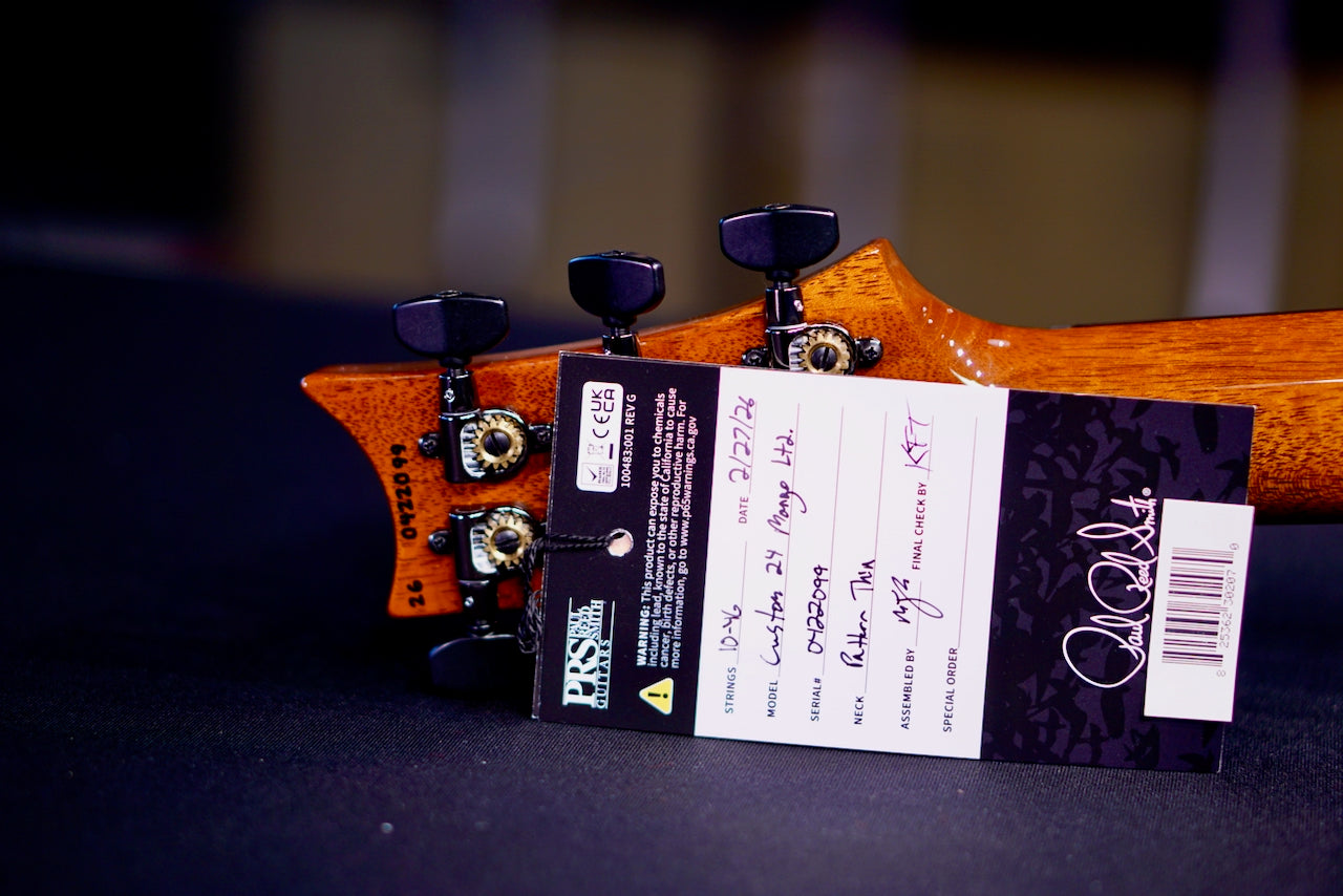 PRS Custom 24 Mango Top Blood Violet Ltd Ed 0422099