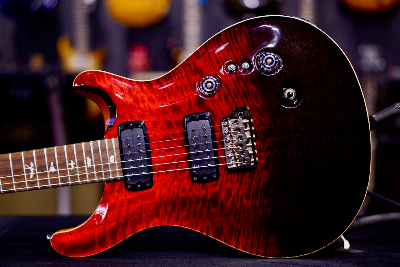 PRS Custom 24-08 Mango Top Fire Red / Gray Black Fade Ltd Ed 0422887