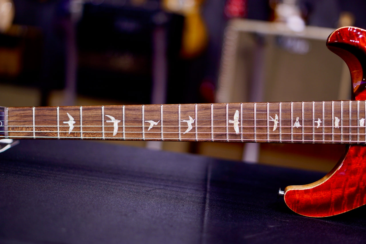 PRS Custom 24-08 Mango Top Fire Red / Gray Black Fade Ltd Ed 0422887