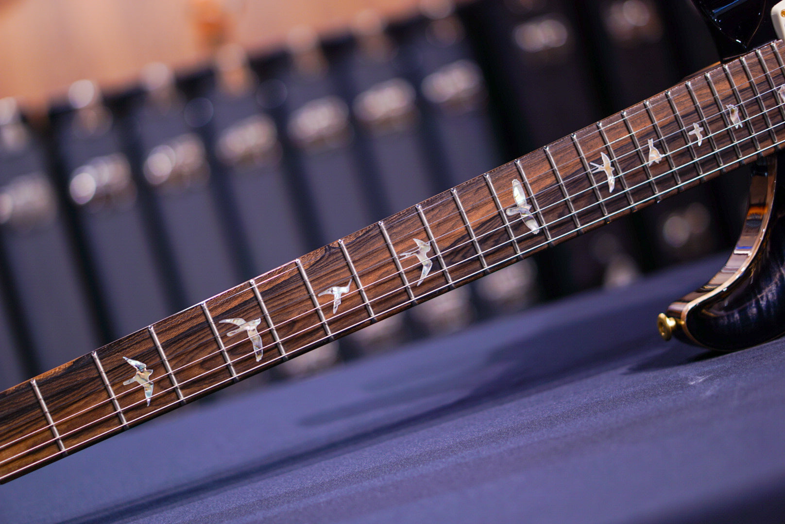 PRS 40th Anniversary Custom 24-08 Semi-Hollow Limited Edition Faded Whale Blue Smokeburst 0401532