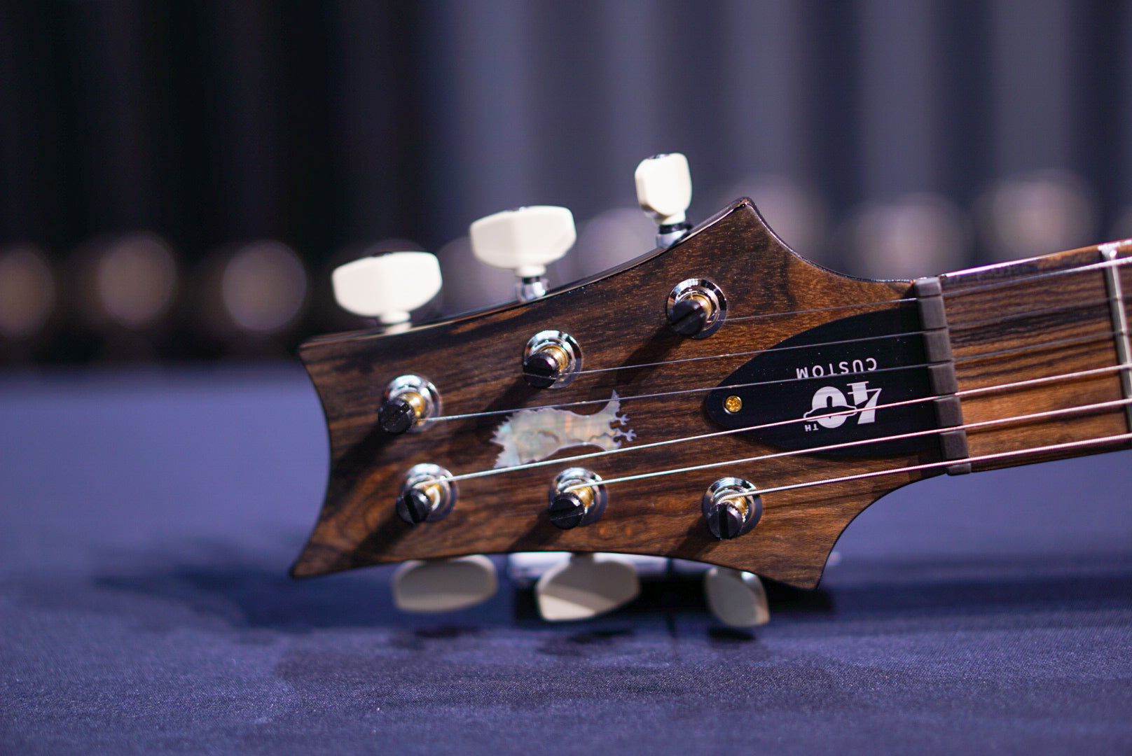 PRS 40th Anniversary Custom 24-08 Semi-Hollow Limited Edition Faded Whale Blue Smokeburst 0401532