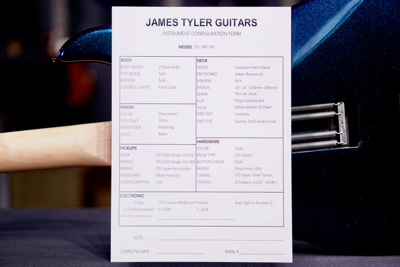 James Tyler JTG FR Floyd Rose - Chameleon