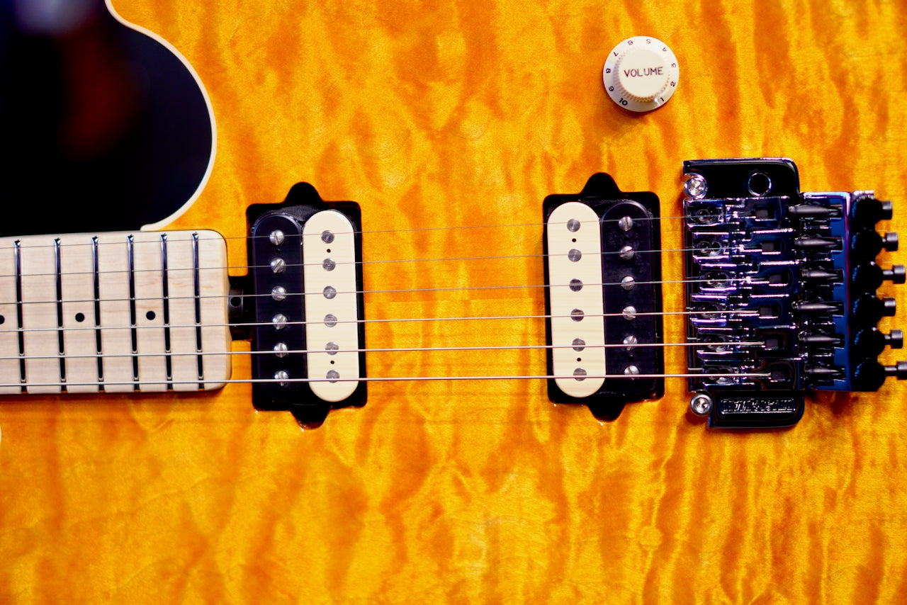 Ernieball Musicman Axis 30th Translucent Gold Quilt H04124