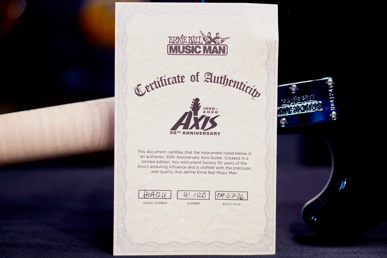 Ernieball Musicman Axis 30th Translucent Gold Quilt H04124