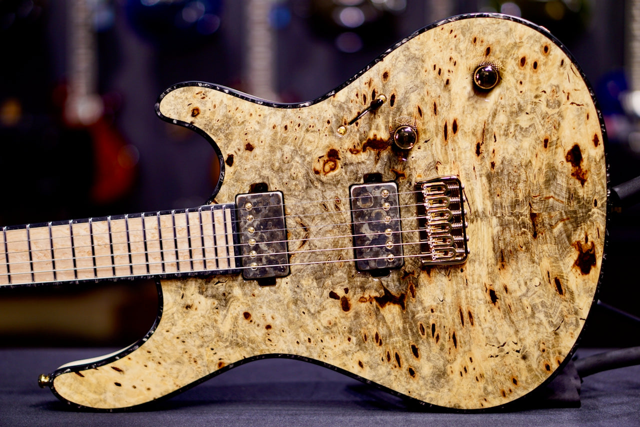 Mayones Regius 6 Buckeye Burl Master Grade Trans Natural RF2605295