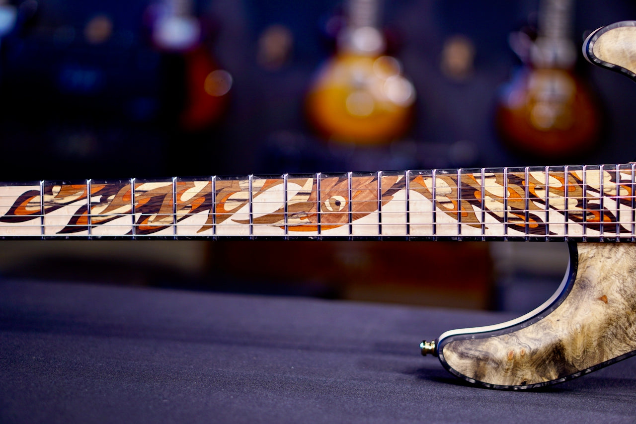 Mayones Regius 6 Buckeye Burl Birds of paradise RF2607313