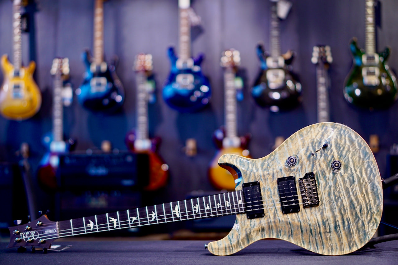PRS Custom 24 Exclusive Artist Top Quilt Faded Indigo 0427627