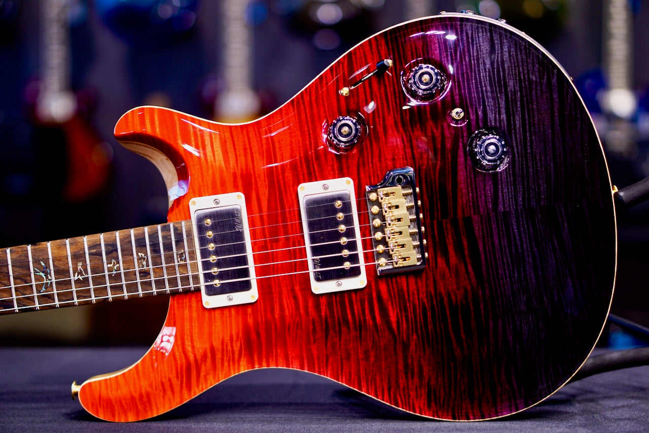 PRS Custom 24 Piezo Wood Library Rosewood Neck  Fire Red / Gray Black Fade 0425768
