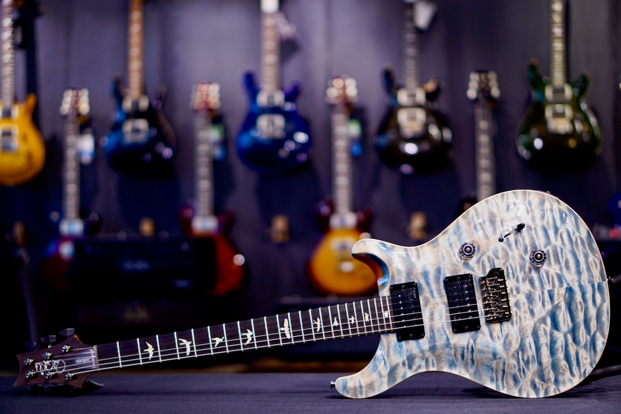 PRS Custom 24 Exclusive Artist Top Quilt Faded Indigo 0427553