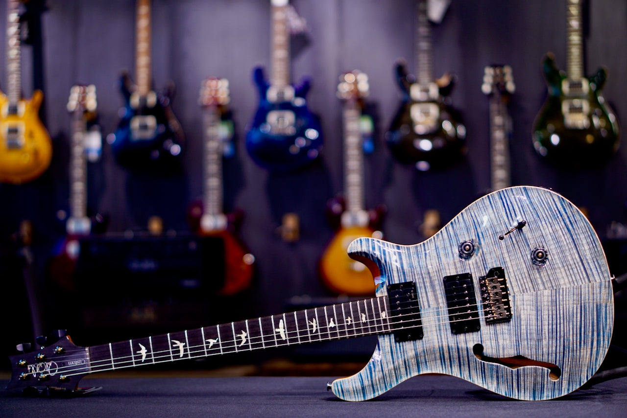 PRS Custom 24 Semi-Hollow Exclusive Artist Top Faded Indigo 0427490