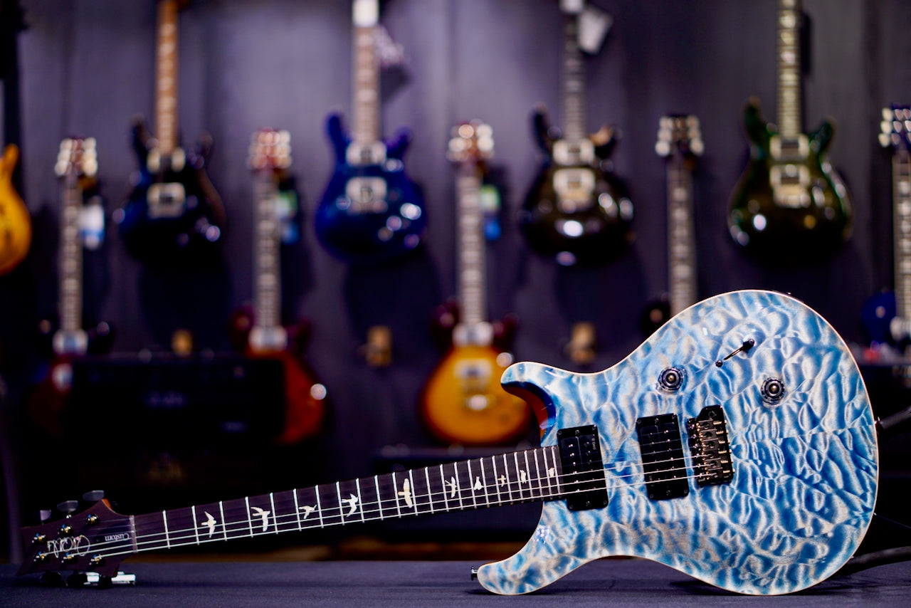 PRS Custom 24 Exclusive Artist Top Quilt Faded Indigo 0427623