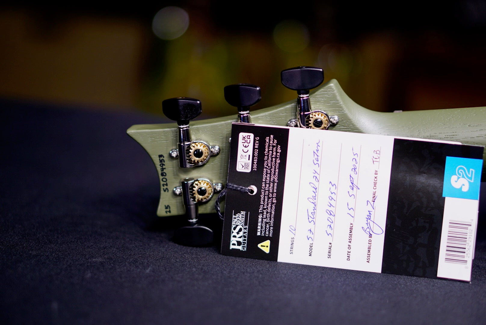 PRS S2 Standard 24 Satin Mint Mavis Metallic S2084953