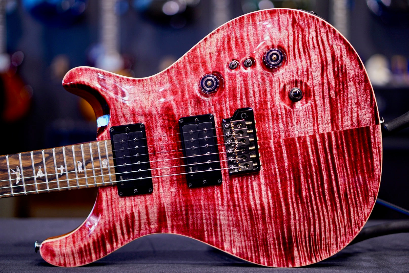PRS Custom 24-08 Stained Neck Pomegranate { Private Stock Color }  0427305