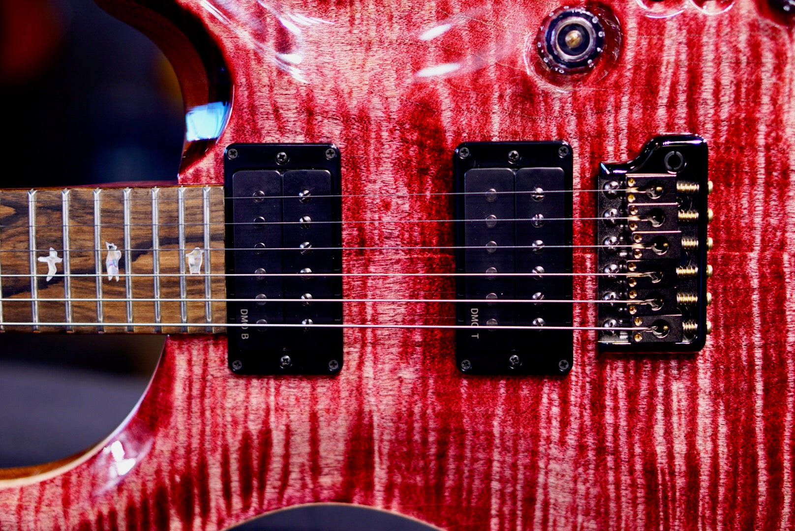 PRS Custom 24-08 Stained Neck Pomegranate { Private Stock Color }  0427305