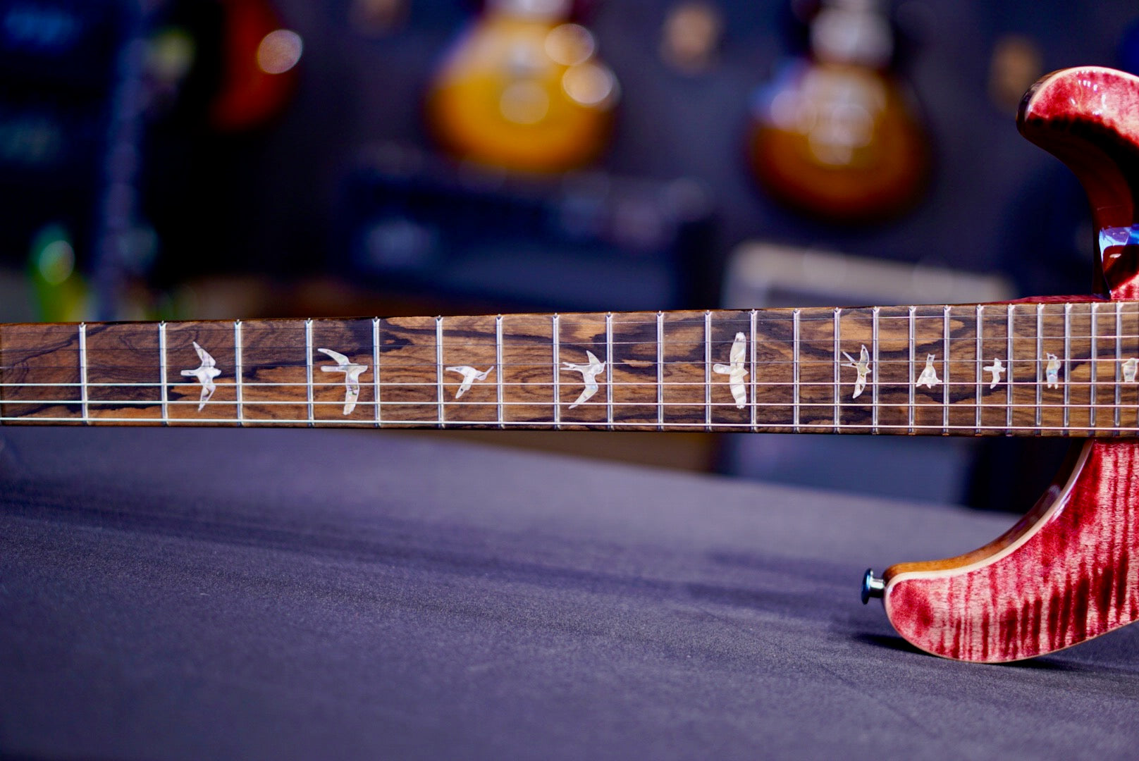 PRS Custom 24-08 Stained Neck Pomegranate { Private Stock Color }  0427305