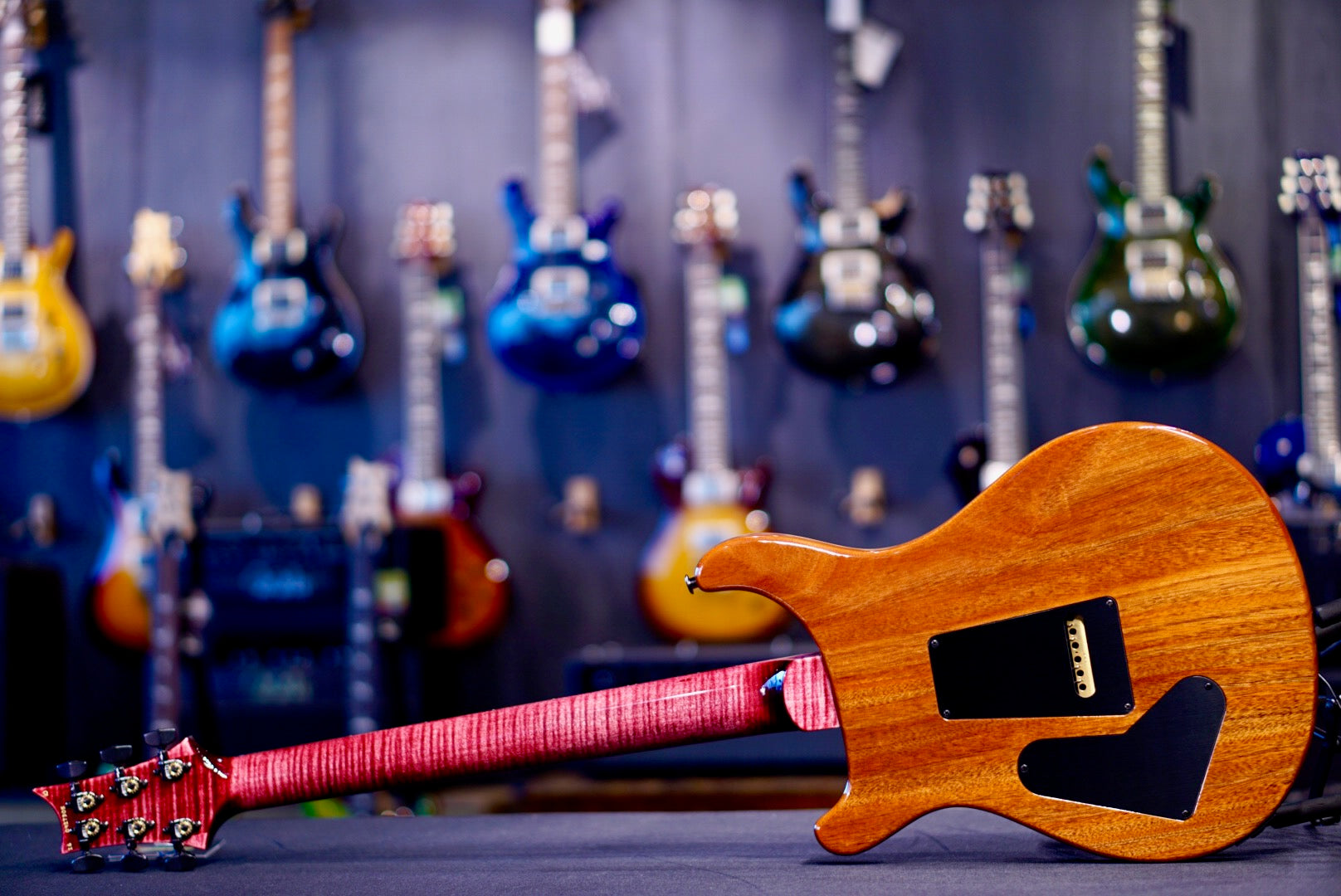 PRS Custom 24-08 Stained Neck Pomegranate { Private Stock Color }  0427305