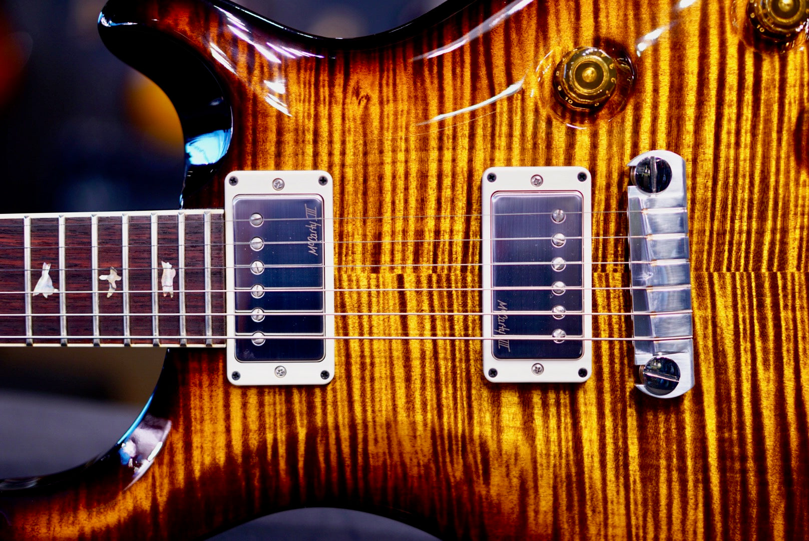 PRS Mccarty Black Gold Wraparound Burst 0393868