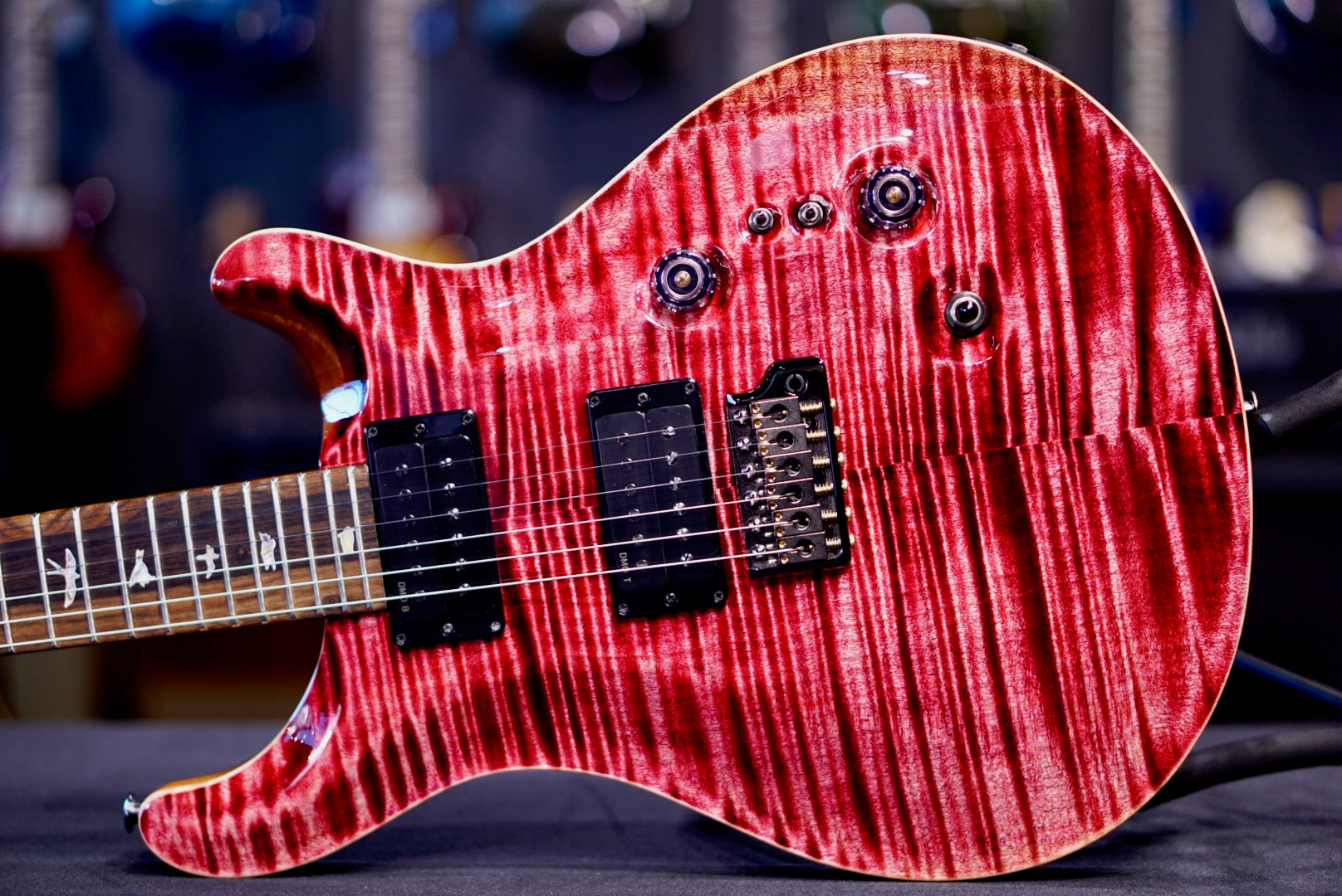 PRS Custom 24-08 Stained Neck Pomegranate { Private Stock Color }  0428926