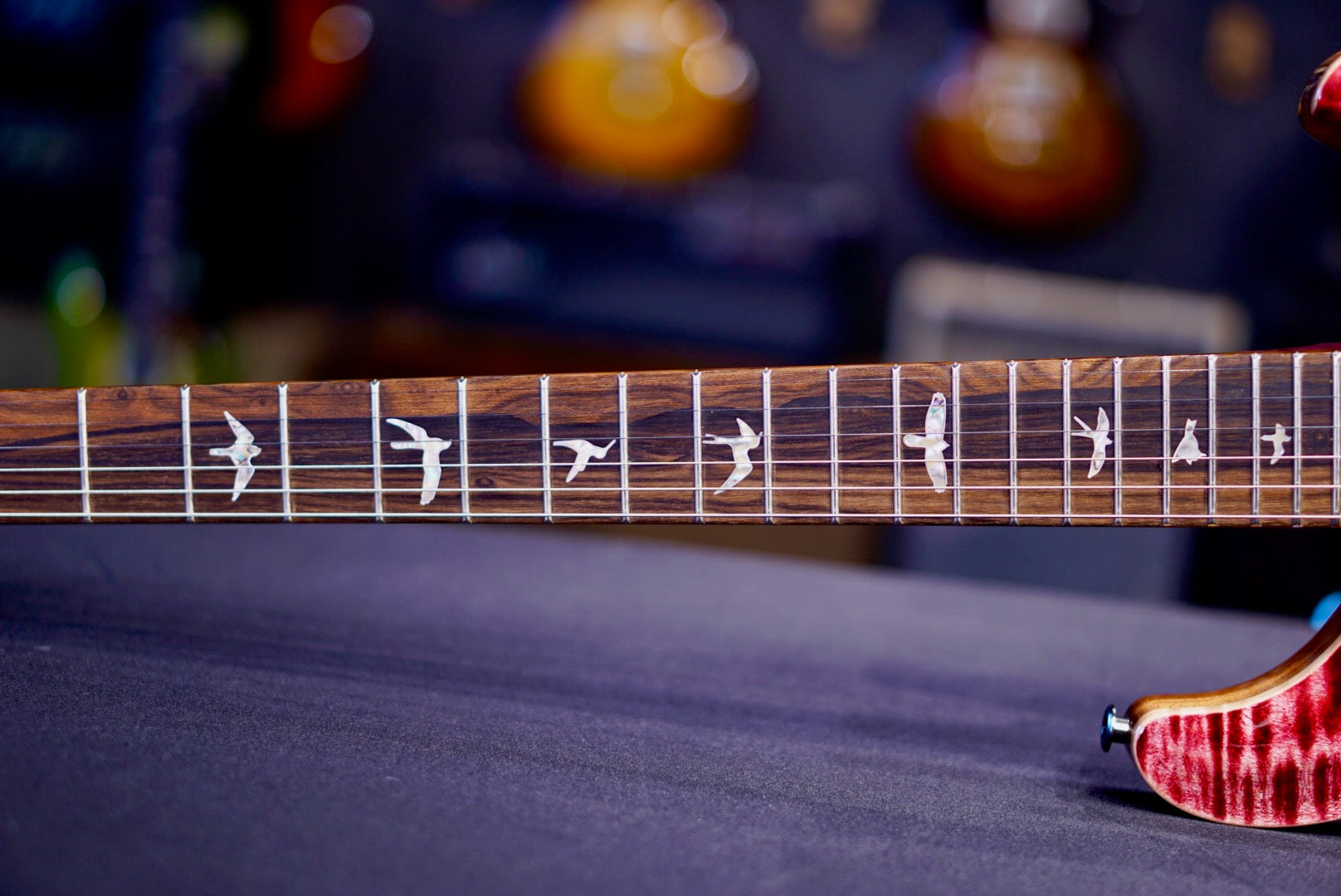 PRS Custom 24-08 Stained Neck Pomegranate { Private Stock Color }  0428926