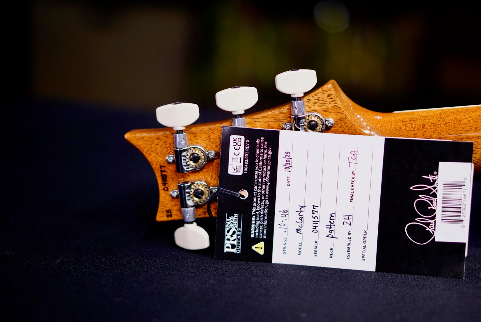 PRS Mccarty Antique White Top (Natural Back) 0411577