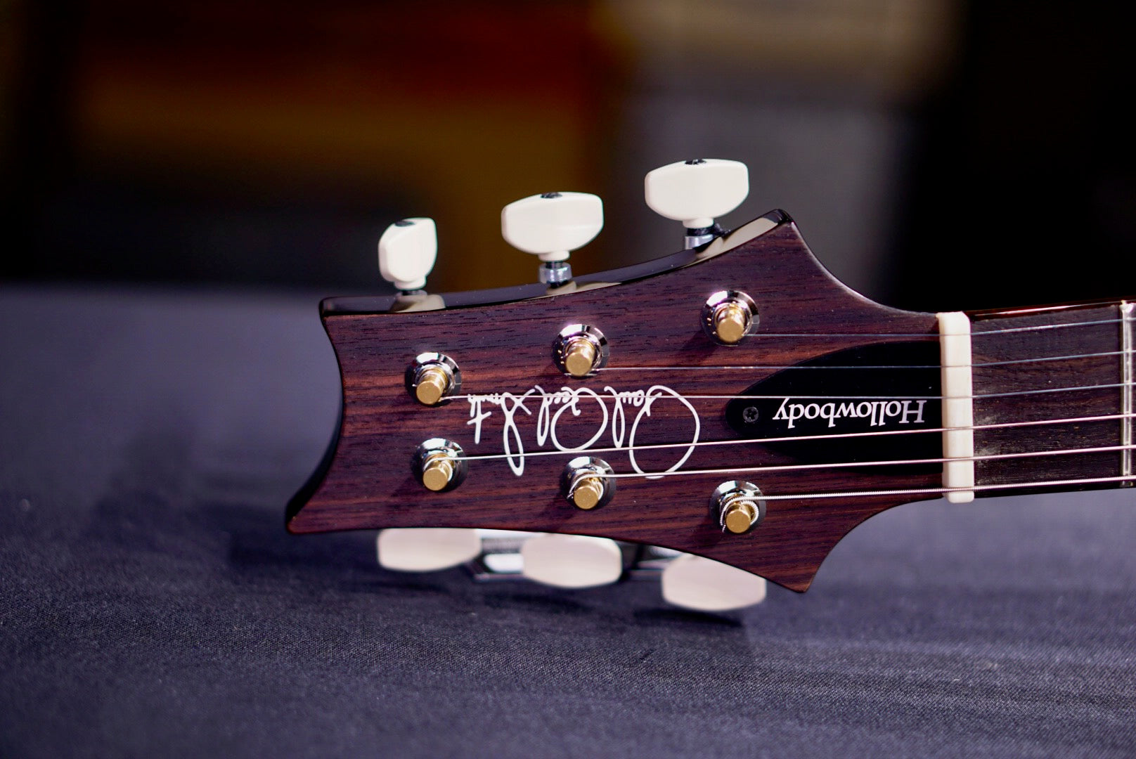 PRS Hollowbody II Piezo Black Gold Wraparound Burst 0412071