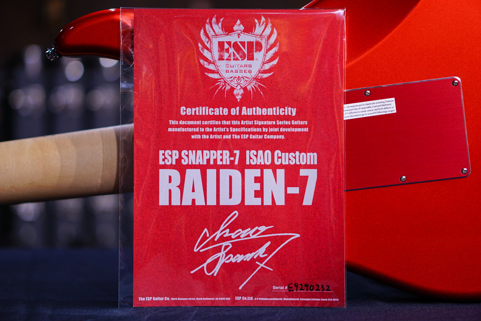 ESP SNAPPER-7 ISAO Custom "RAIDEN-7"