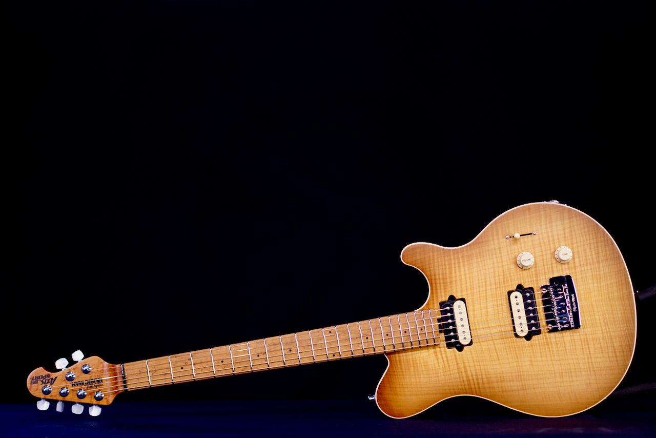 Ernie Ball Music Man Axis Super Sport  Honey Pot Flame H08932