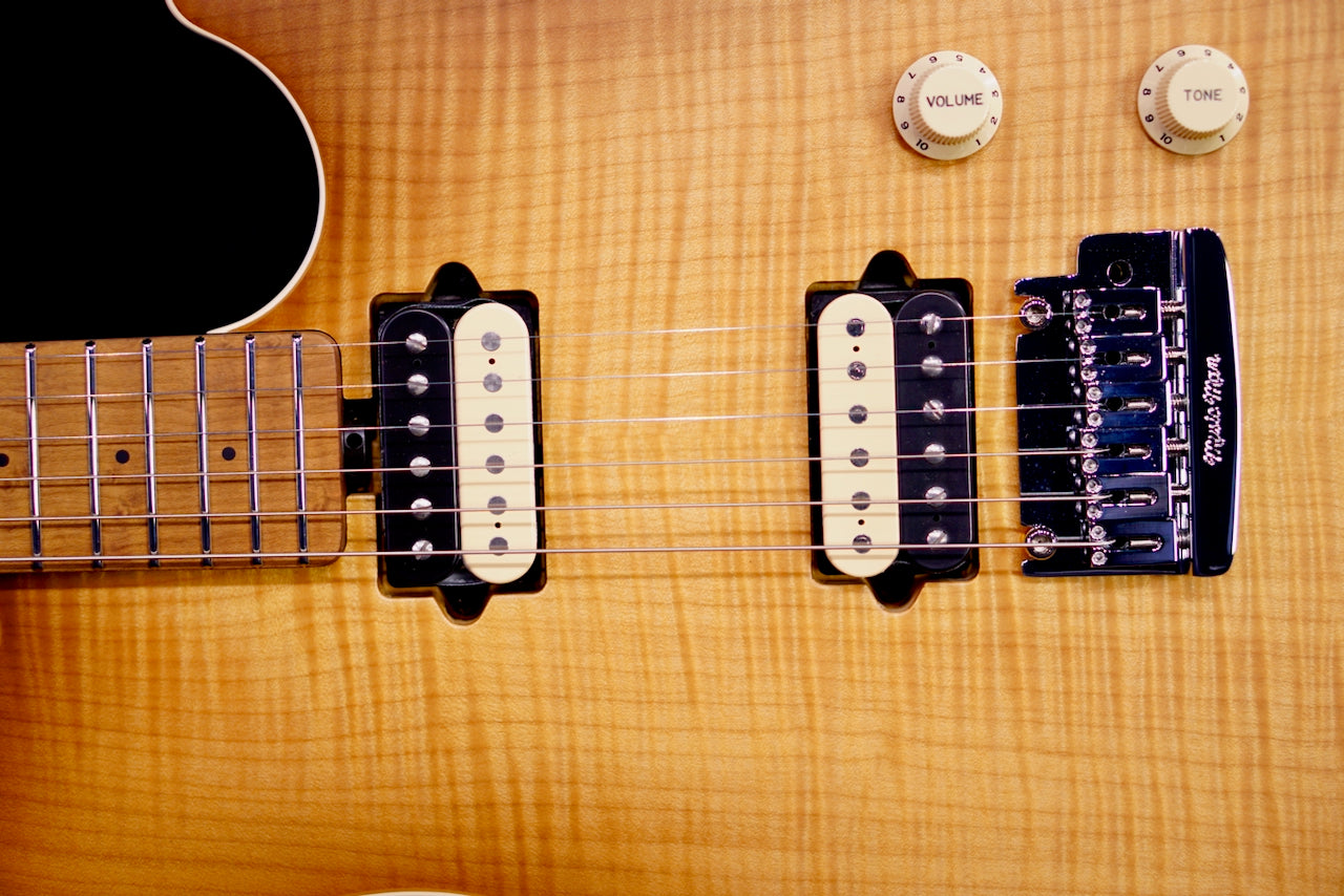 Ernie Ball Music Man Axis Super Sport  Honey Pot Flame H08932