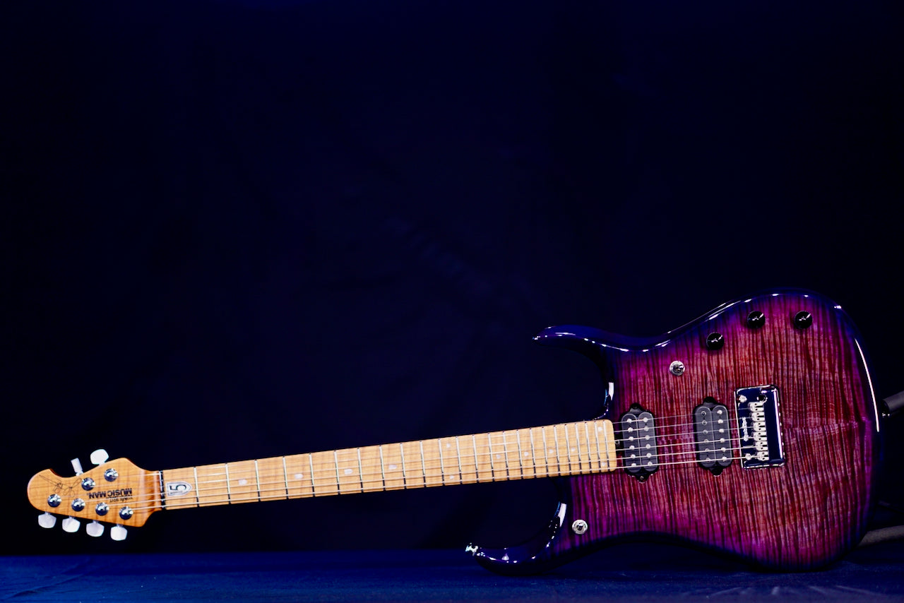Ernie Ball Music Man JP15 Purple Nebula Flame H08268