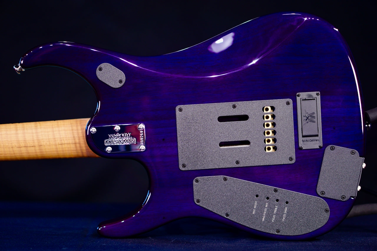 Ernie Ball Music Man JP15 Purple Nebula Flame H08268