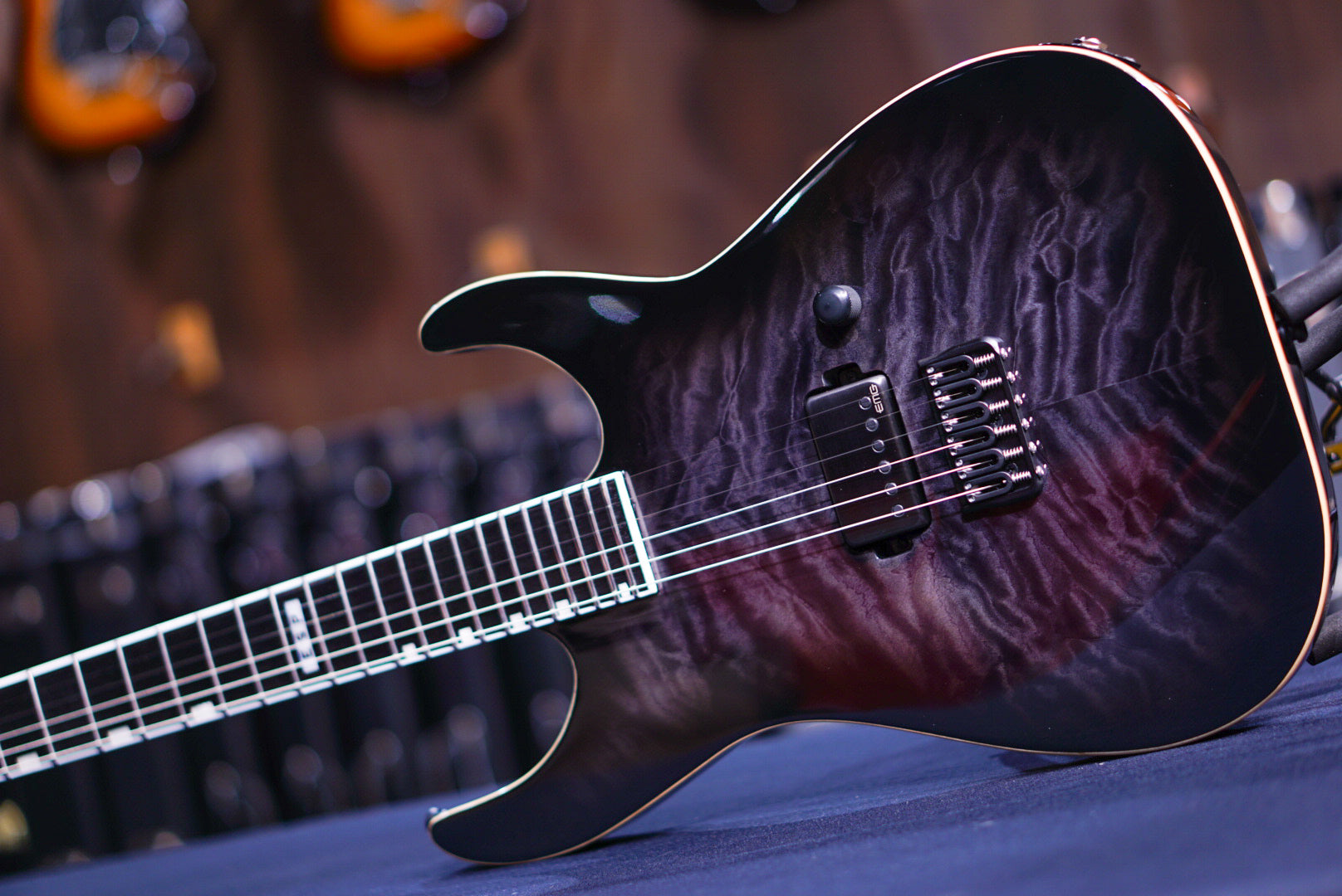 ESP E-II M-I THRU NT QM See thru black burst ES5673233