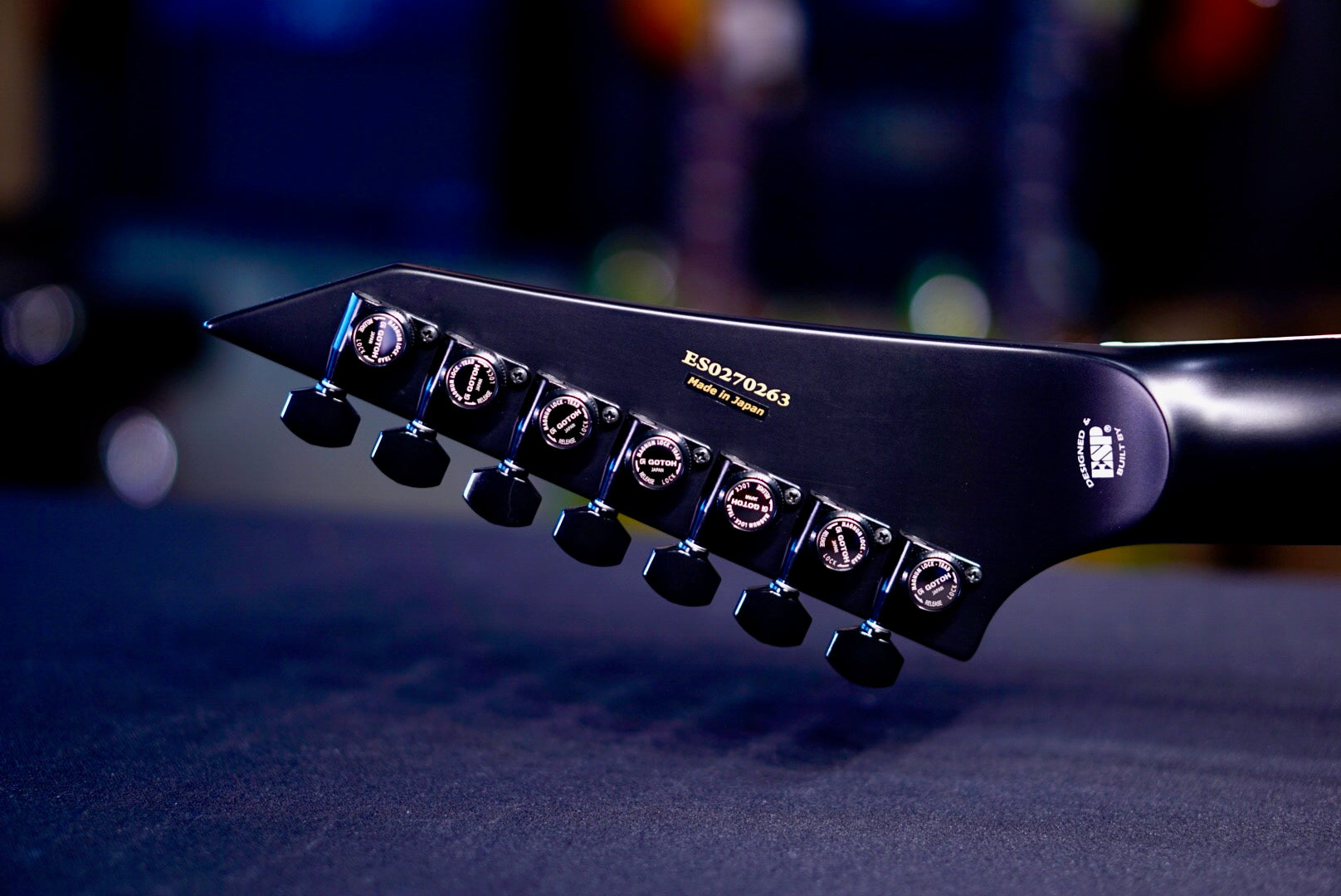 ESP E-II Horizon NT-7B Hipshot Black satin ES0270263