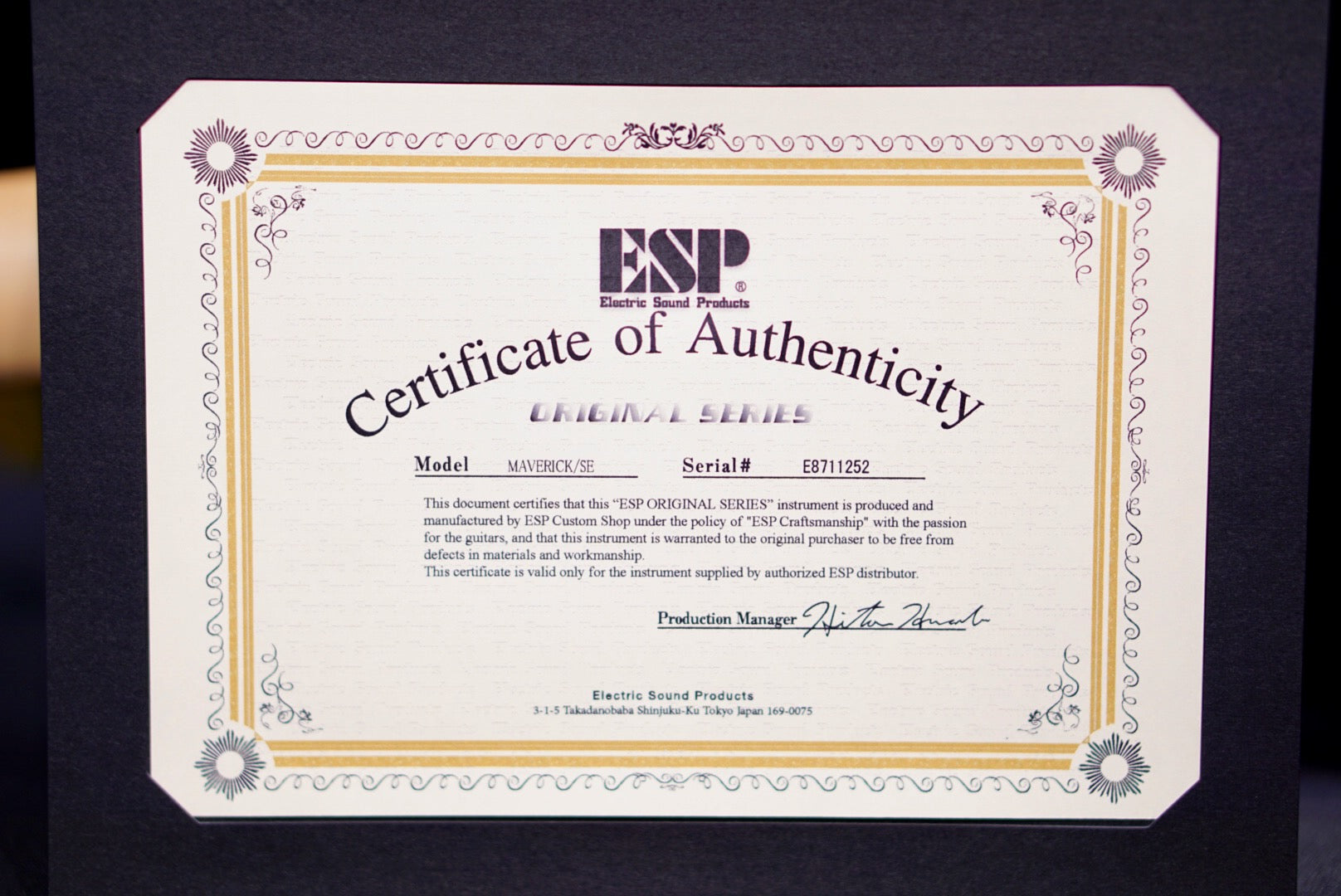 ESP Maverick Glitter storm violet E8711252 V2