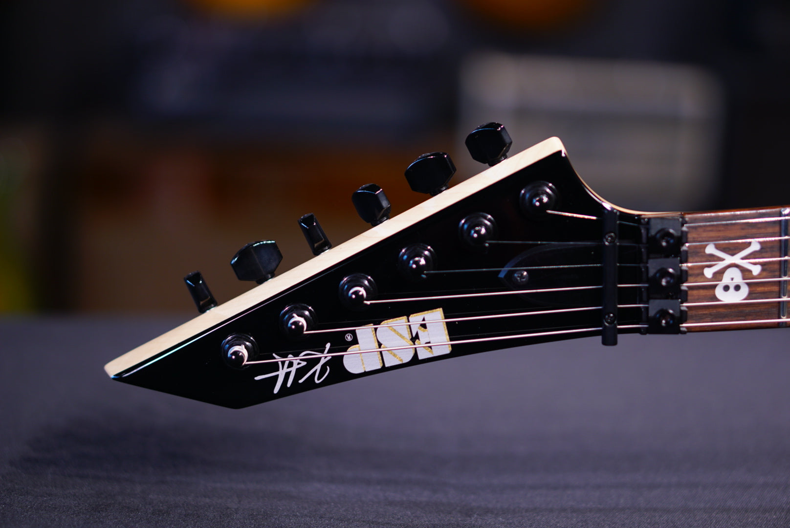 ESP KH-2 NECK-THRU Black E7020262