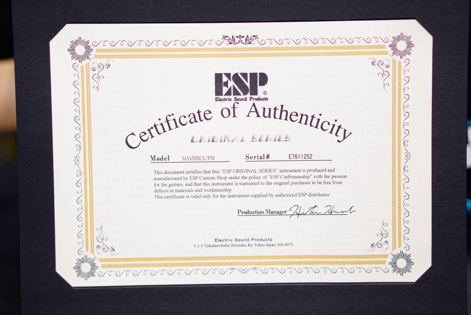 ESP Maverick Liquid Metal Blue V2 E7611252